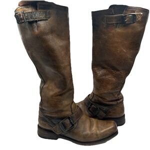 Frye Sz 7 Smith Engineer Distressed Boots 77293